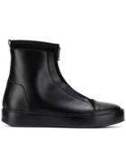 Ann Demeulemeester Zipped Ankle Boots - Black