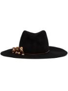 Gigi Burris Millinery Wide Brim Hat, Women's, Size: Large, Black, Wool Felt