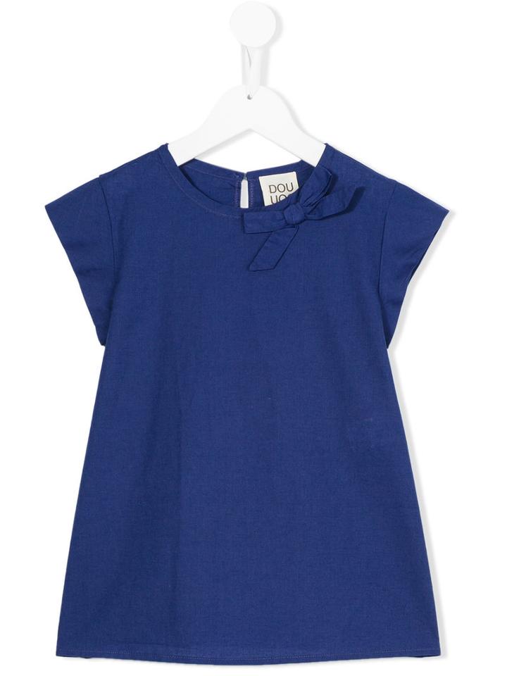 Douuod Kids Plain T-shirt, Girl's, Size: 8 Yrs, Blue