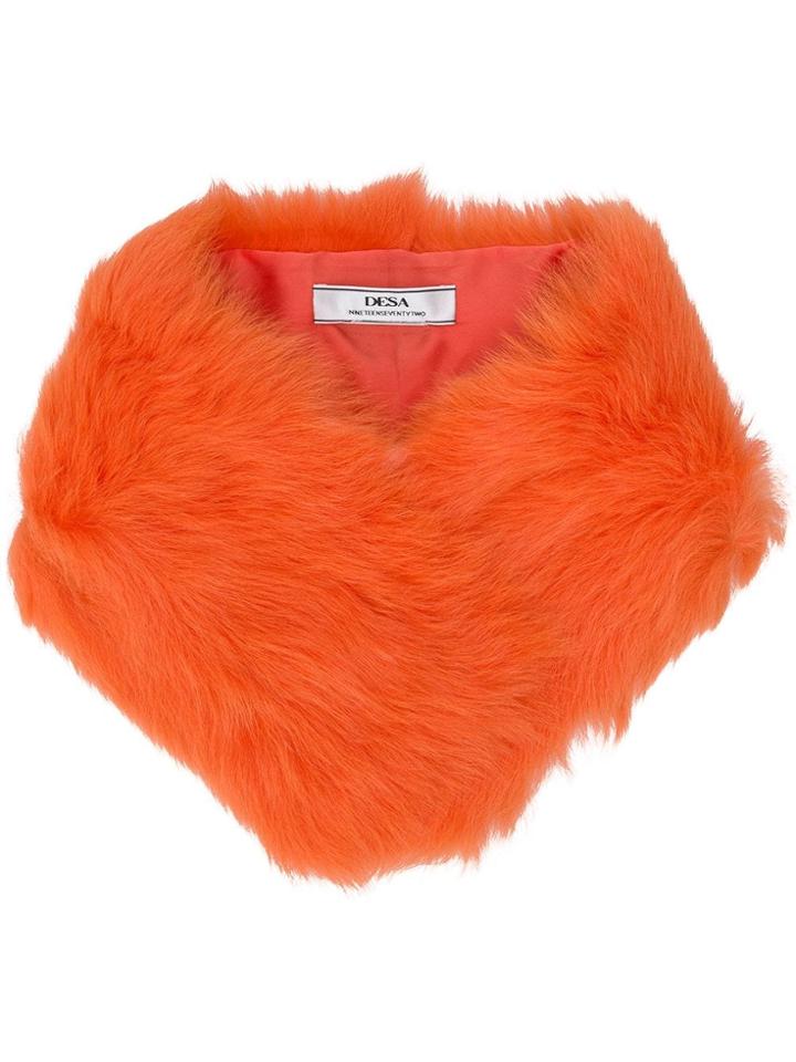 Desa 1972 Fur Scarf - Yellow & Orange
