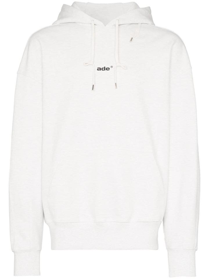 Ader Error Logo Printed Hoodie - Grey