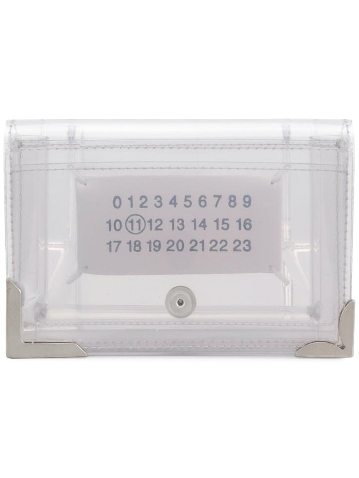 Maison Margiela Clear Logo Wallet - White