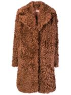 Yves Salomon Meteo Fur Trimmed Coat - Brown