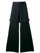 Société Anonyme Double Wide Leg Trousers - Blue