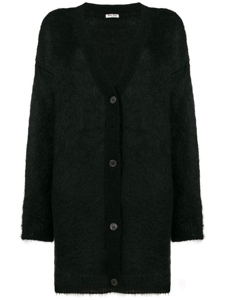 Miu Miu Oversized Cardigan - Black