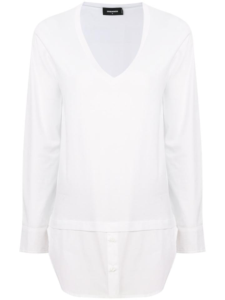 Dsquared2 V-neck Pullover - White