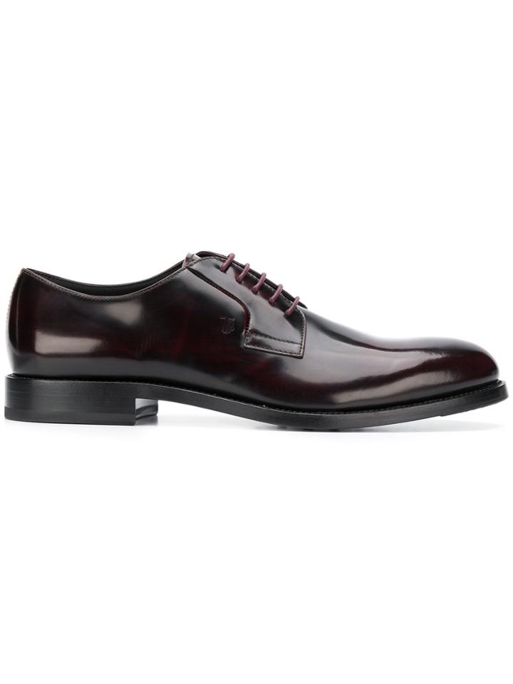 Tod's Lace Up Derby Shoes - Red