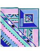 Emilio Pucci Abstract Print Scarf - Blue
