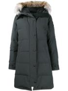 Canada Goose Shellburne Parka, Women's, Size: Xs, Grey, Cotton/feather Down/nylon/coyote Fur