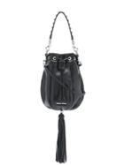 Miu Miu Tassel Embellished Bucket Bag - Black