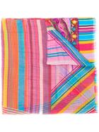 Etro Paisley And Stripes Scarf - Pink