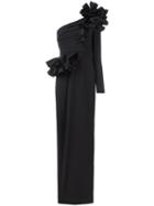Dsquared2 Colby Gown, Women's, Size: 44, Black, Polyester/viscose/acetate/silk