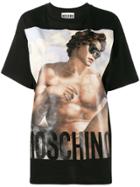 Moschino Logo Printed T-shirt With Crew Neck - Black