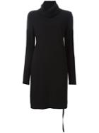 Ann Demeulemeester Roll Neck Dress, Women's, Size: 36, Black, Nylon/spandex/elastane/virgin Wool