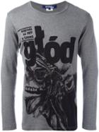 Junya Watanabe Comme Des Garçons Man - Printed Longsleeved T-shirt - Men - Cotton - S, Grey, Cotton