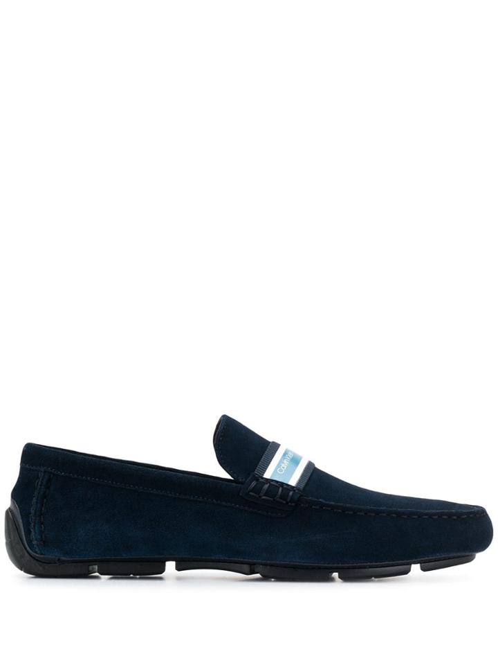 Calvin Klein Logo Band Loafers - Blue