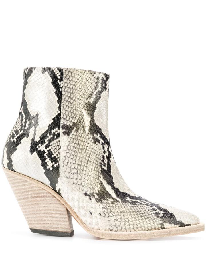 Iro Arezela Embossed Boots - Neutrals