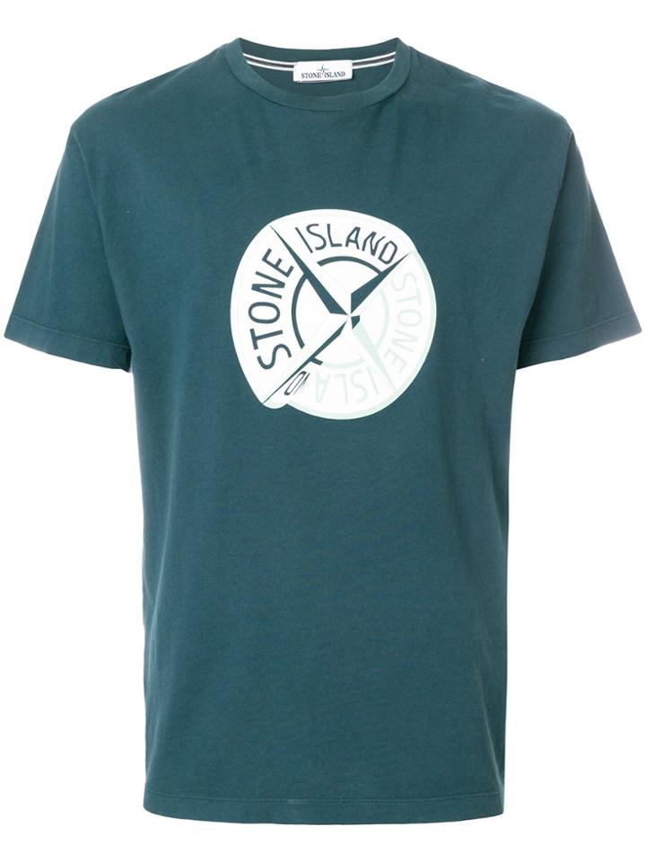 Stone Island Compass Logo T-shirt - Green
