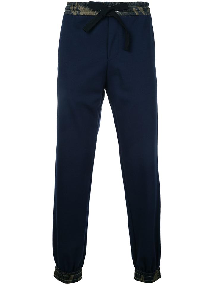 Iceberg - Camouflage Detail Sweatpants - Men - Polyamide/spandex/elastane/viscose - 48, Blue, Polyamide/spandex/elastane/viscose