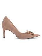 Sergio Rossi Logo Plaque Pumps - Nude & Neutrals