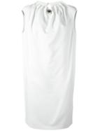Gianluca Capannolo Gathered Neck Dress, Women's, Size: 40, White, Viscose/spandex/elastane