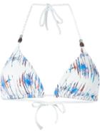 Heidi Klein 'venice Beach' Triangle Bikini Top, Women's, Size: Medium, White, Polyamide/spandex/elastane