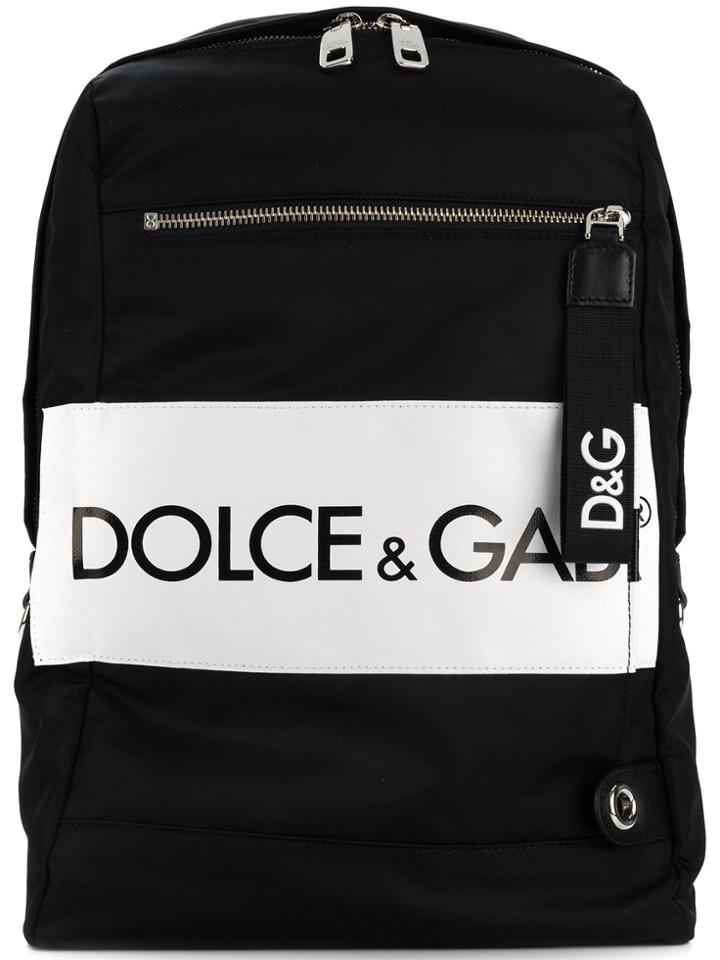 Dolce & Gabbana Convertible Strap Backpack - Black