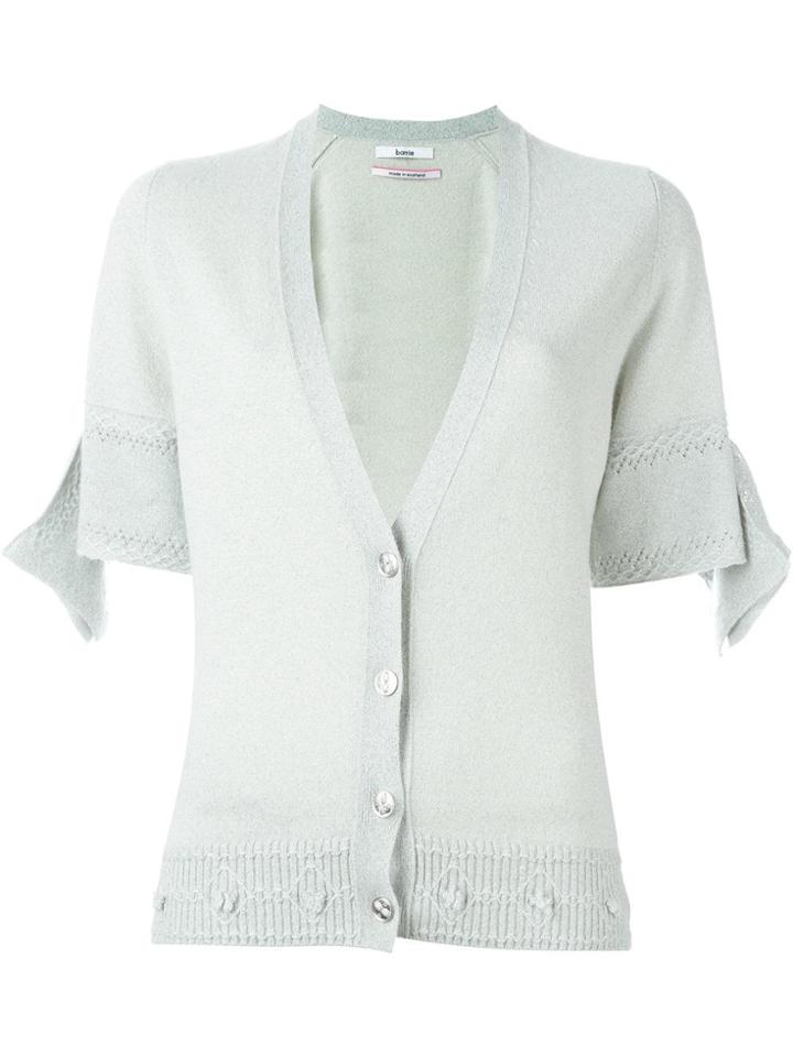 Barrie 'first Alchemy' Short Sleeve Detail Cardigan - Grey