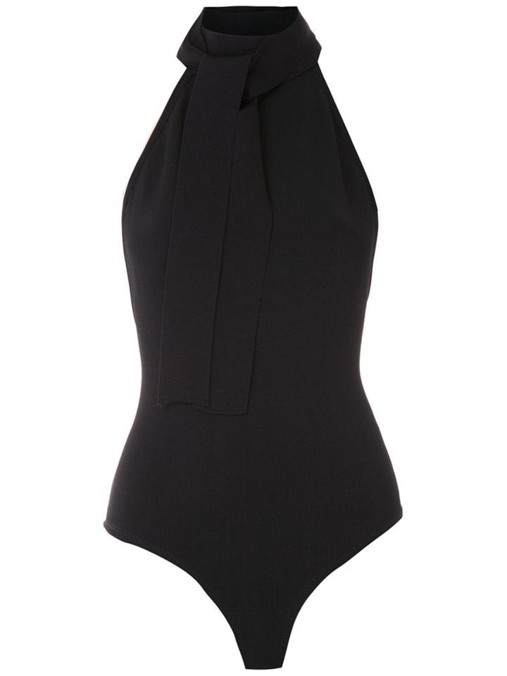 Egrey High Neck Knit Bodysuit - Black