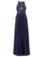 Zuhair Murad Embellished Panel Dress, Women's, Size: 40, Blue, Silk/polyamide/polyester