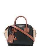 Burberry Check Print Tote Bag - Brown