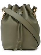 Fendi Drawstring Bucket Bag - Green
