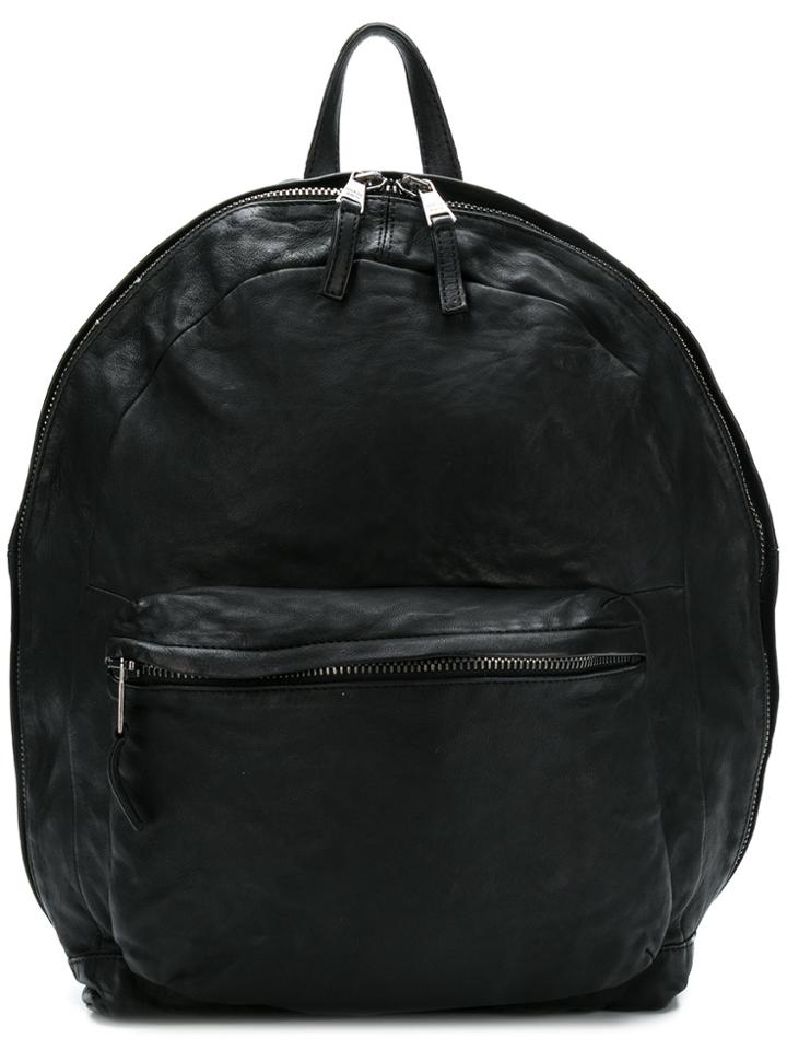 Giorgio Brato Distressed Detail Backpack - Black