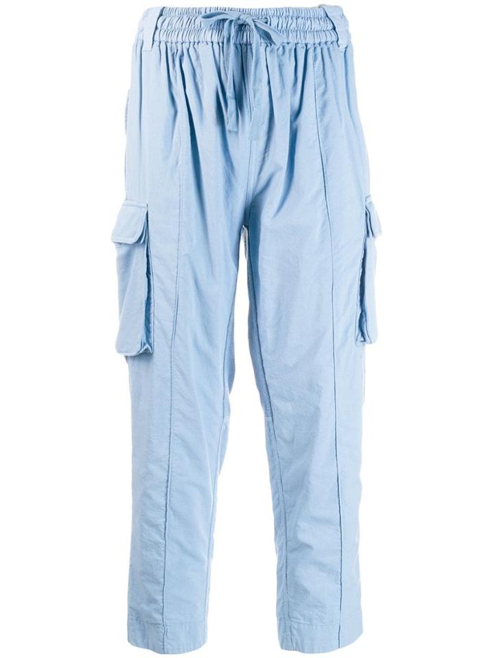 Haider Ackermann Cargo Pocket Cropped Trousers - Blue