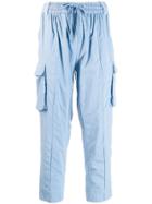 Haider Ackermann Cargo Pocket Cropped Trousers - Blue