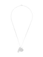 Joseph Crushed Metal Pendant Necklace - Metallic
