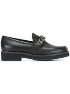 Jil Sander Navy Chain Detail Loafers