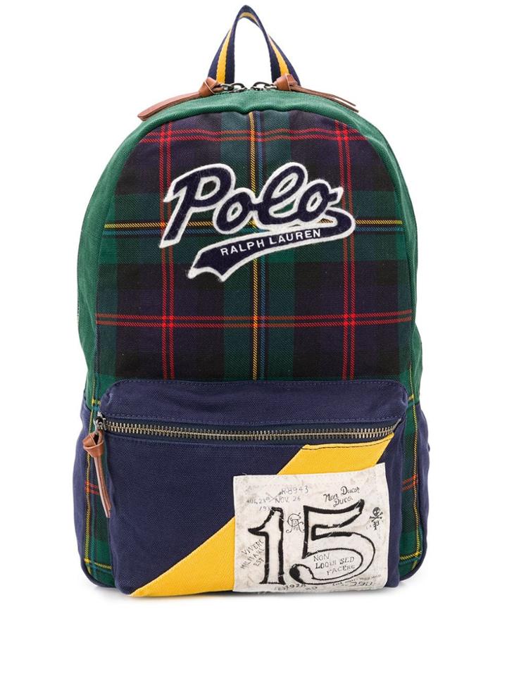 Polo Ralph Lauren Check Print Backpack - Green