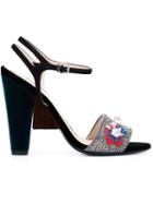 Fendi Floral Strap Sandals