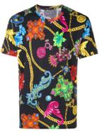 Versace Multi-print T-shirt - Black