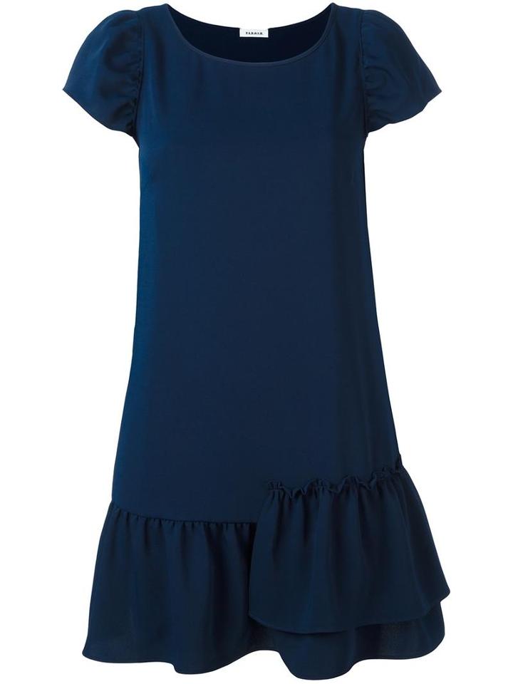 P.a.r.o.s.h. Asymmetric Hem Mini Skirt, Women's, Blue, Polyester
