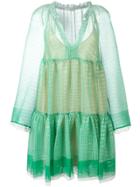Stella Mccartney Circle Star Mini Dress - Green