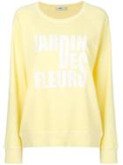 Closed Print Sweatshirt - Yellow & Orange