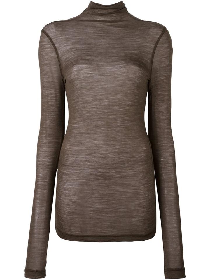 Erika Cavallini 'semicouture' Jumper, Women's, Size: Large, Green, Polyamide/wool