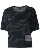 Marc Jacobs - Cropped Camouflage T-shirt - Women - Silk/cotton - S, Black, Silk/cotton