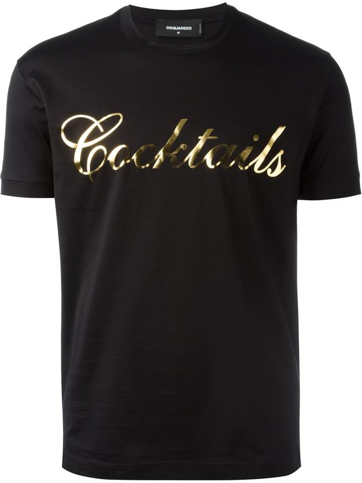Dsquared2 Cocktails Print T-shirt