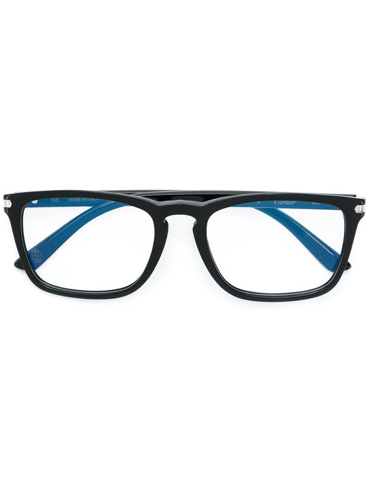 Cartier Panthère De Cartier Square Glasses - Black
