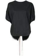 Bassike Cropped Circle Top - Black