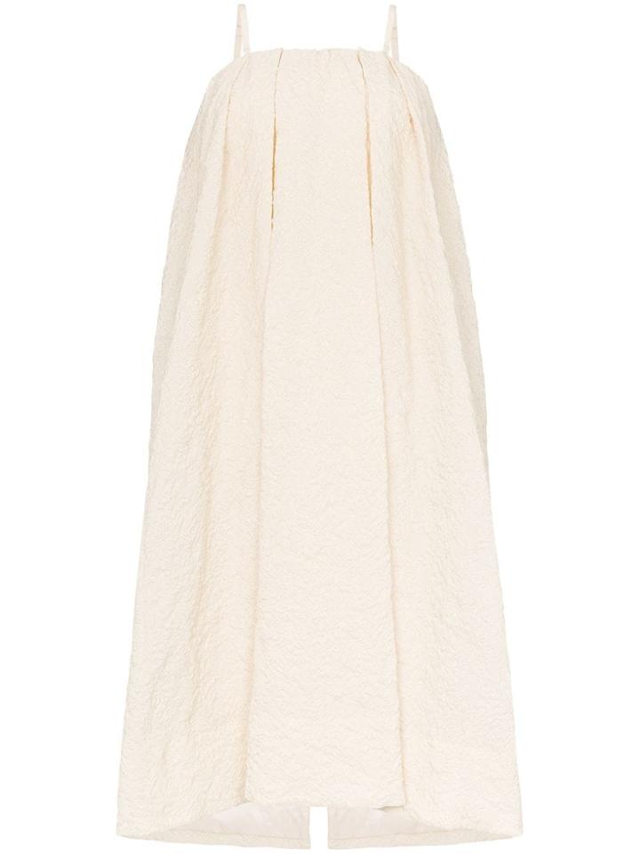 Simone Rocha Paper Floral Midi-dress - Neutrals