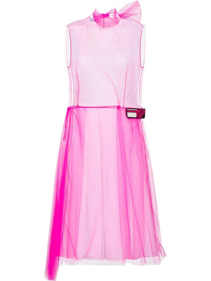 Prada Sleeveless Tulle Dress - Pink & Purple